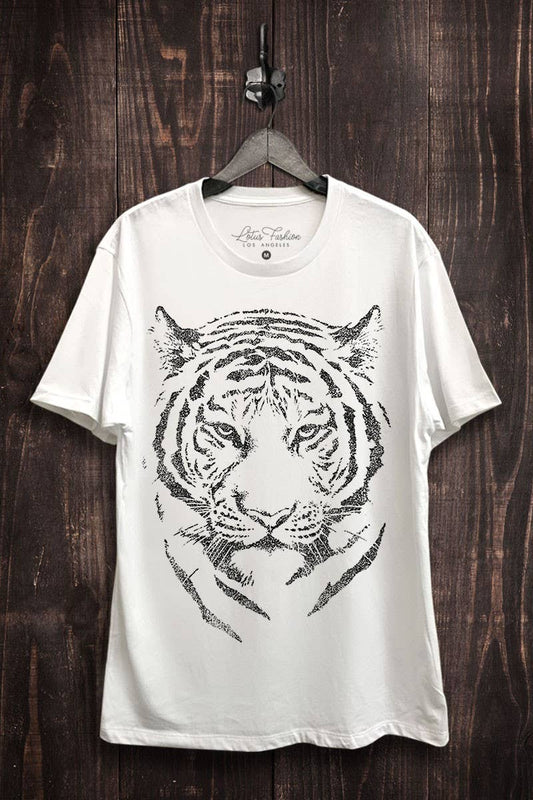 Tiger Face Graphic Top