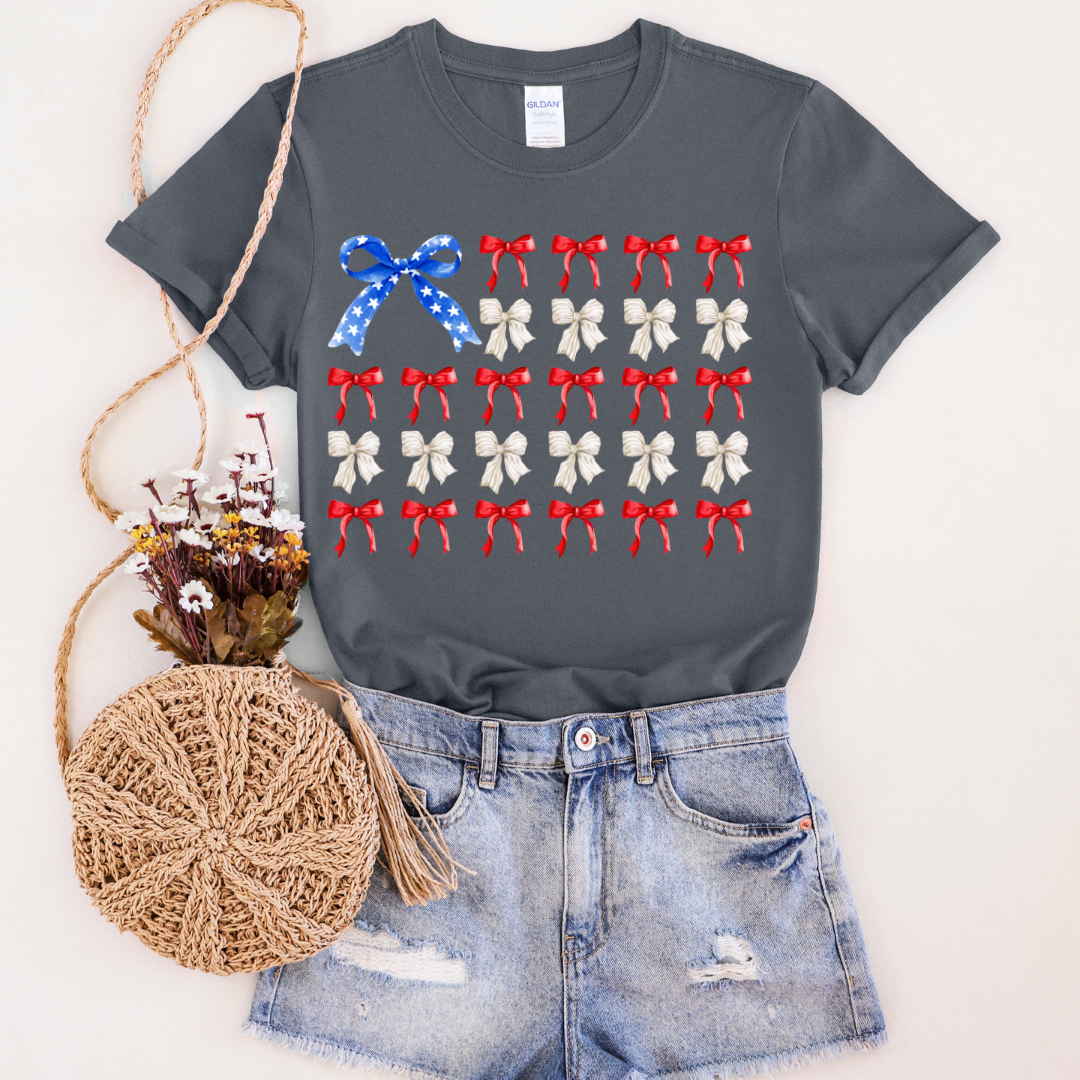 4th Of July Bows Graphic Tee