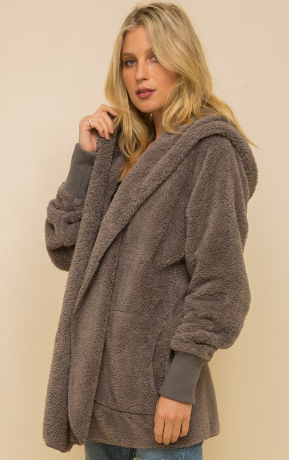 Faux Fur Hooded Jacket