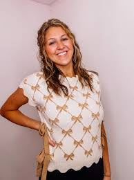 Bow Pattern Sweater