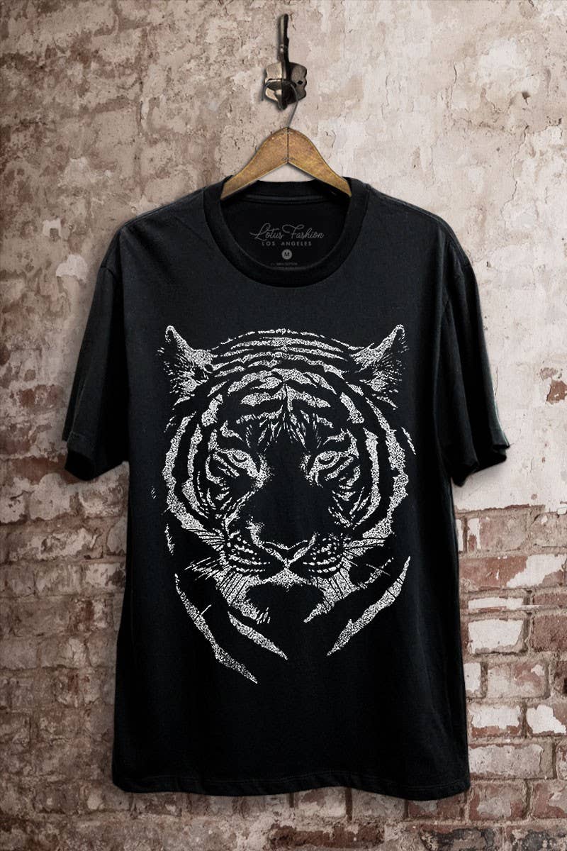 Tiger Face Graphic Top