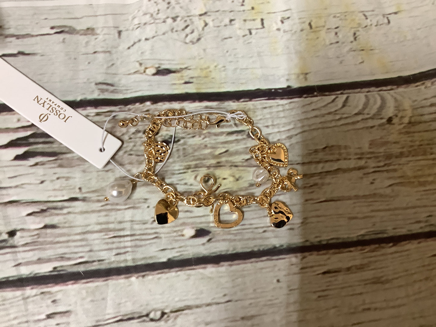 Charm Bracelet- Bow Heart Charms