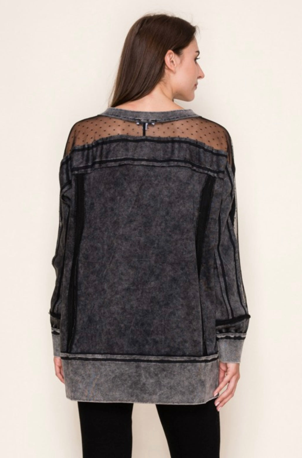 Mesh Long Sleeve Top