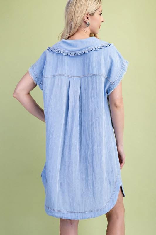 Collar shirt dress