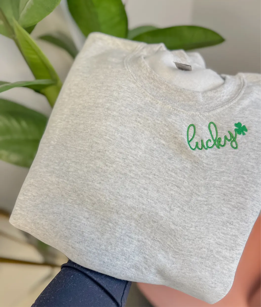 Lucky Embroidery Crewneck