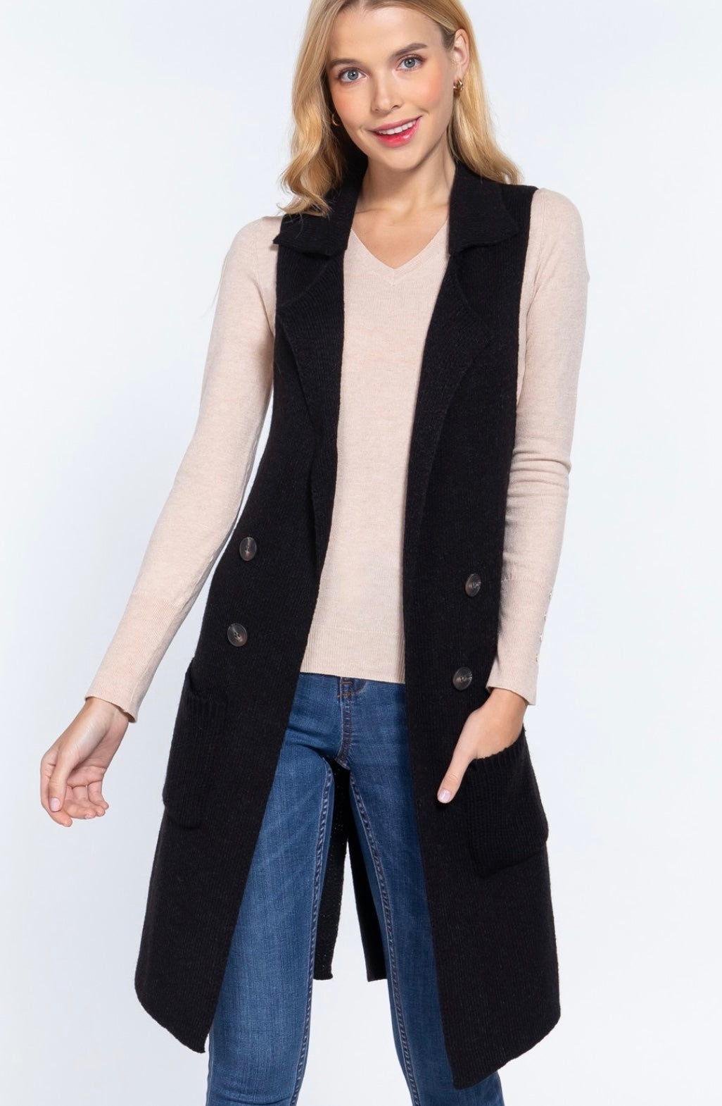 Long Sweater Vest