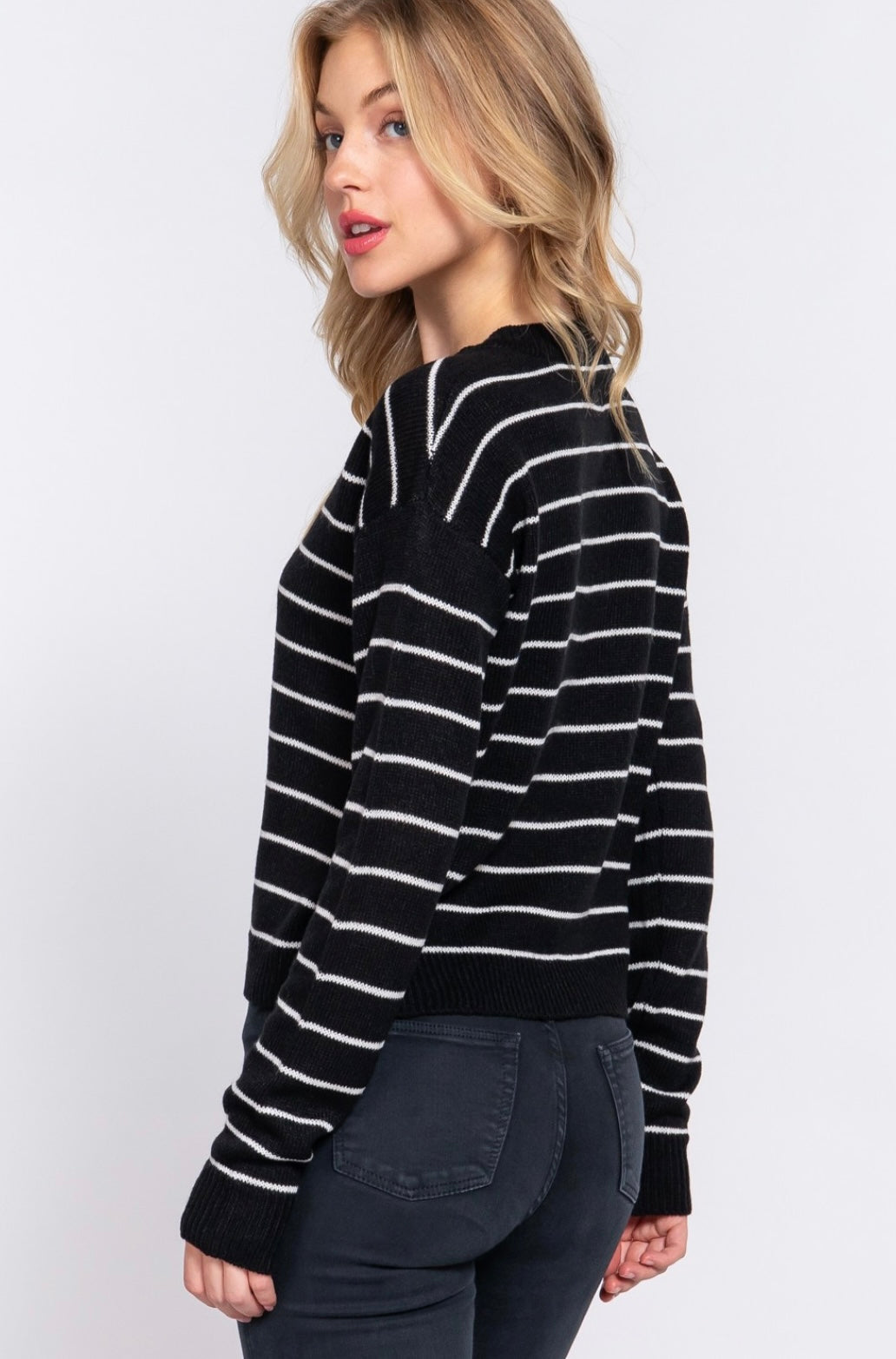 Long Sleeve Striped Sweater