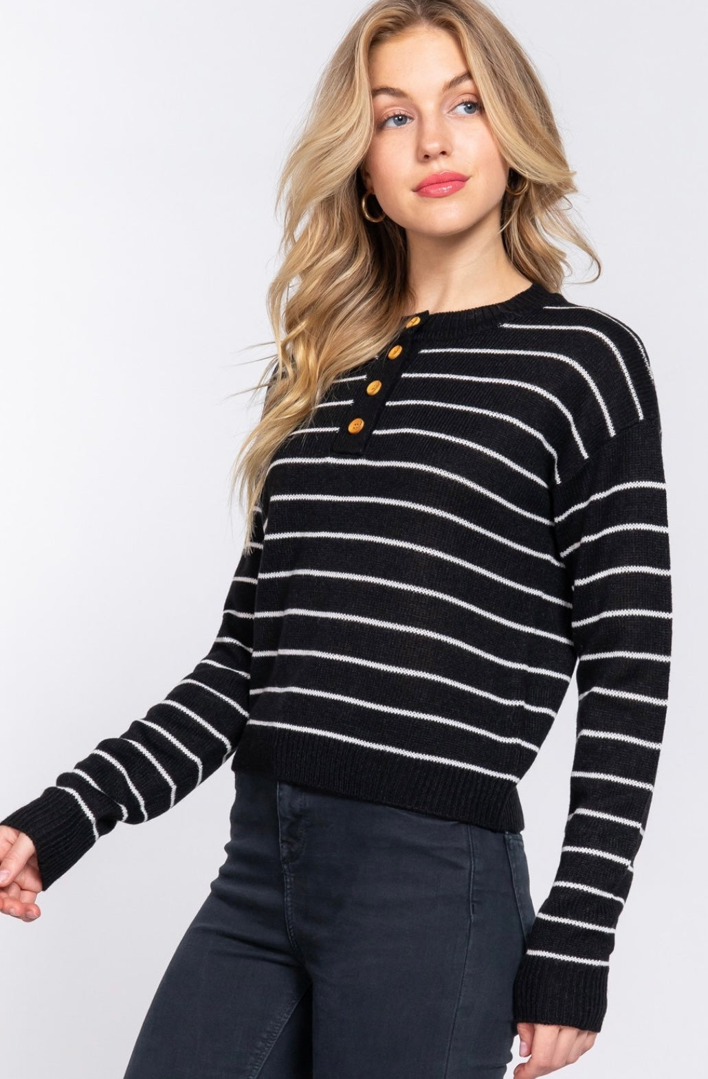Long Sleeve Striped Sweater