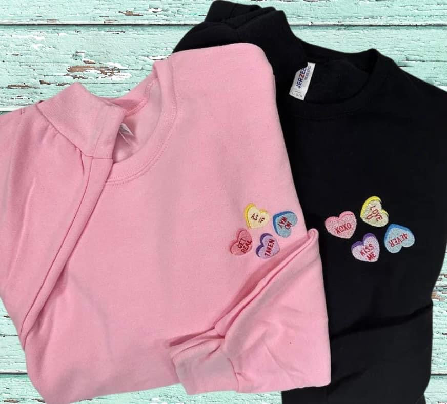 Embroider Valentine Crews