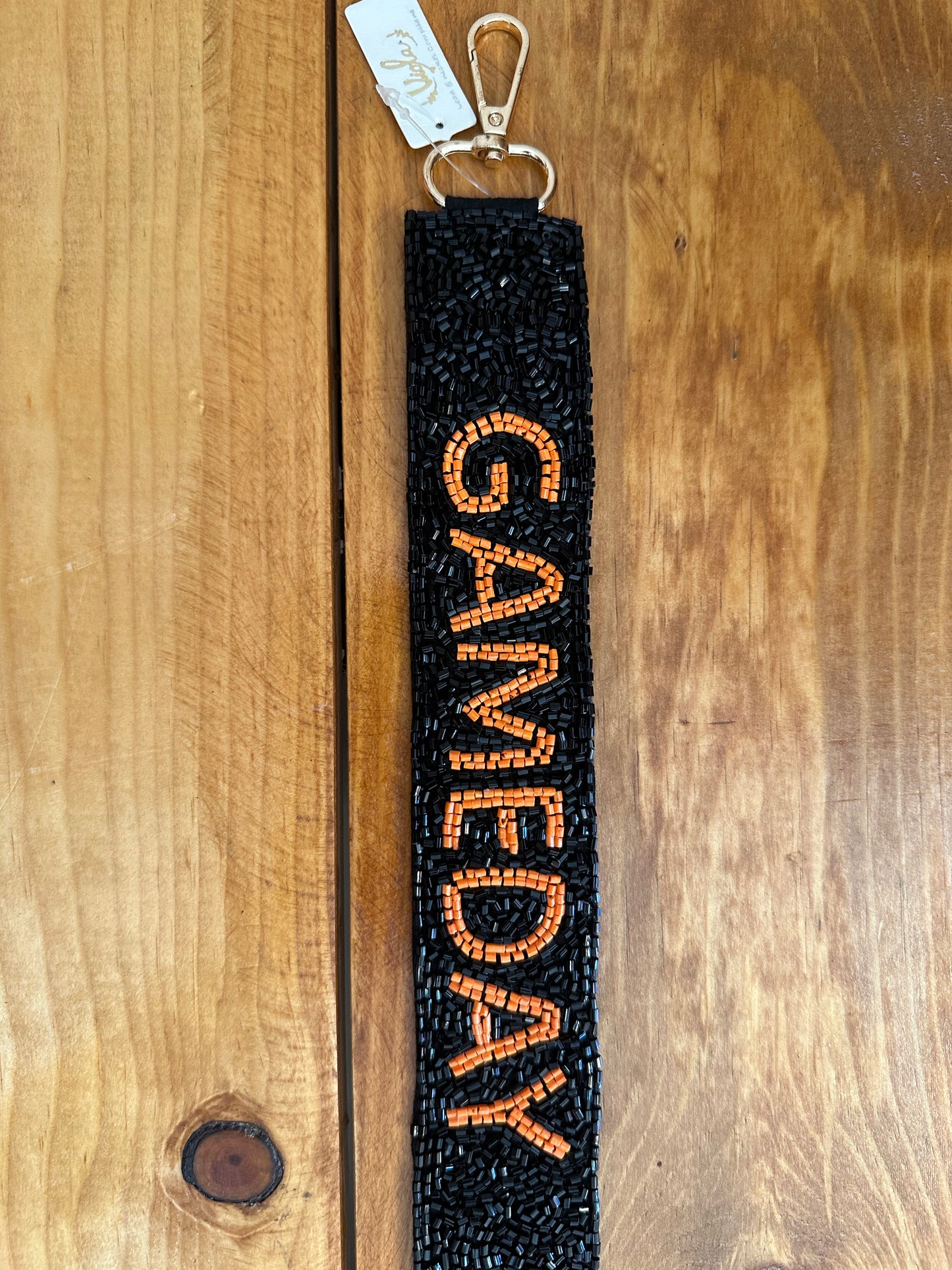 Beaded Bengals Gameday Purse Strap