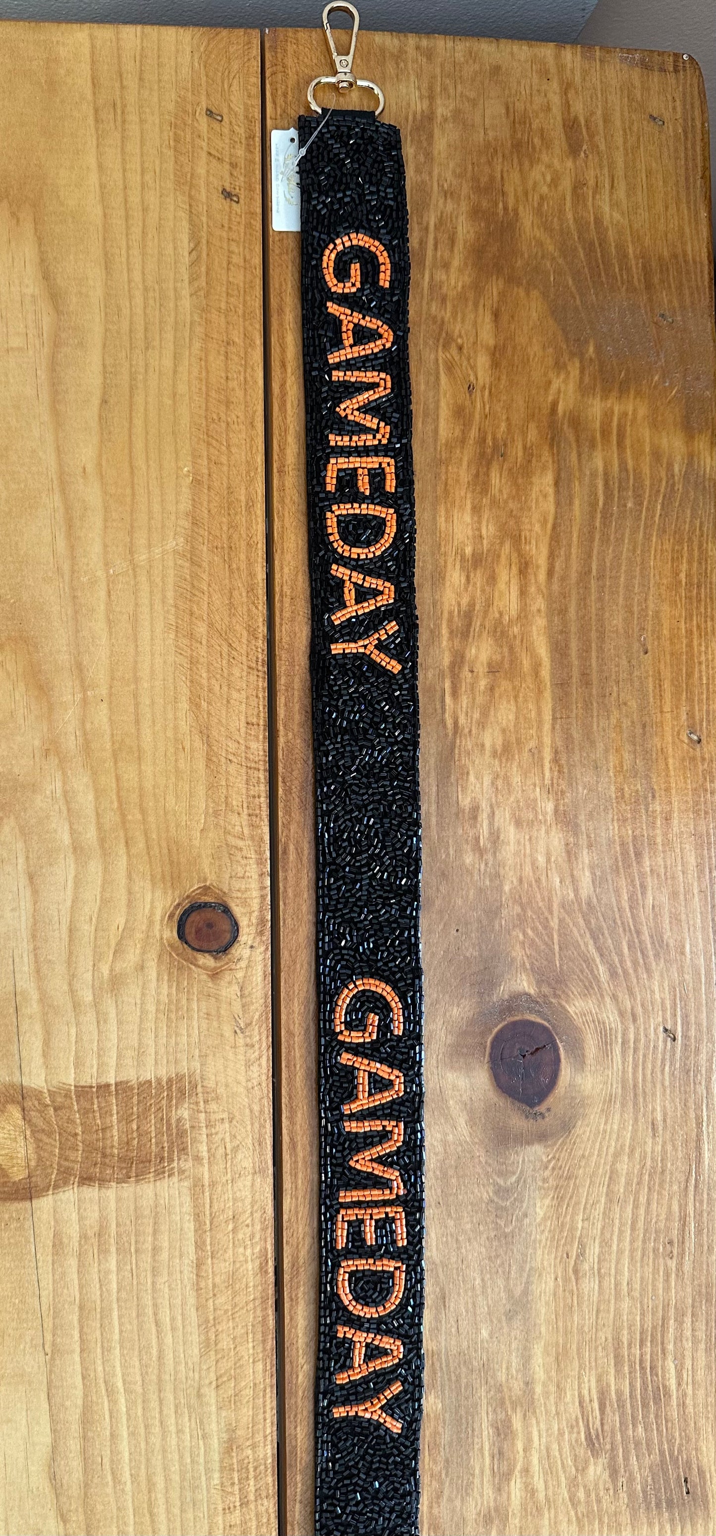 Beaded Bengals Gameday Purse Strap