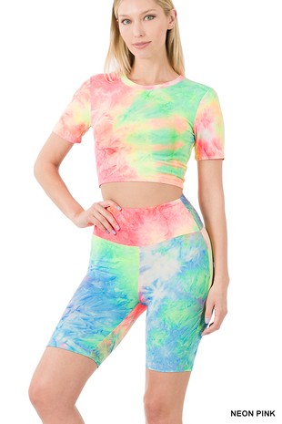 Crop top & Biker shorts