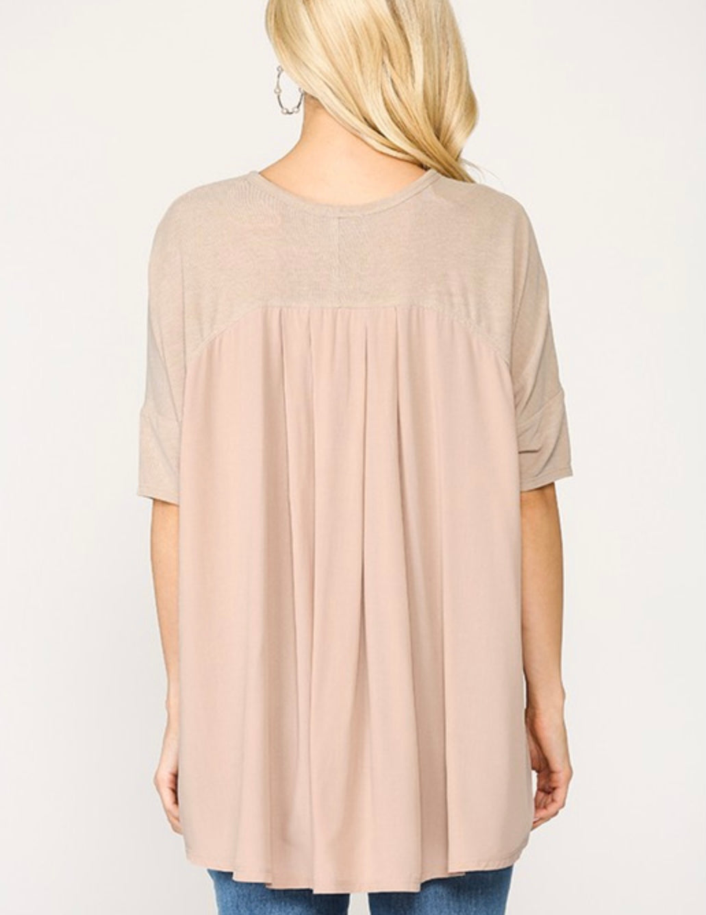 High- Low Two Toned Shirt