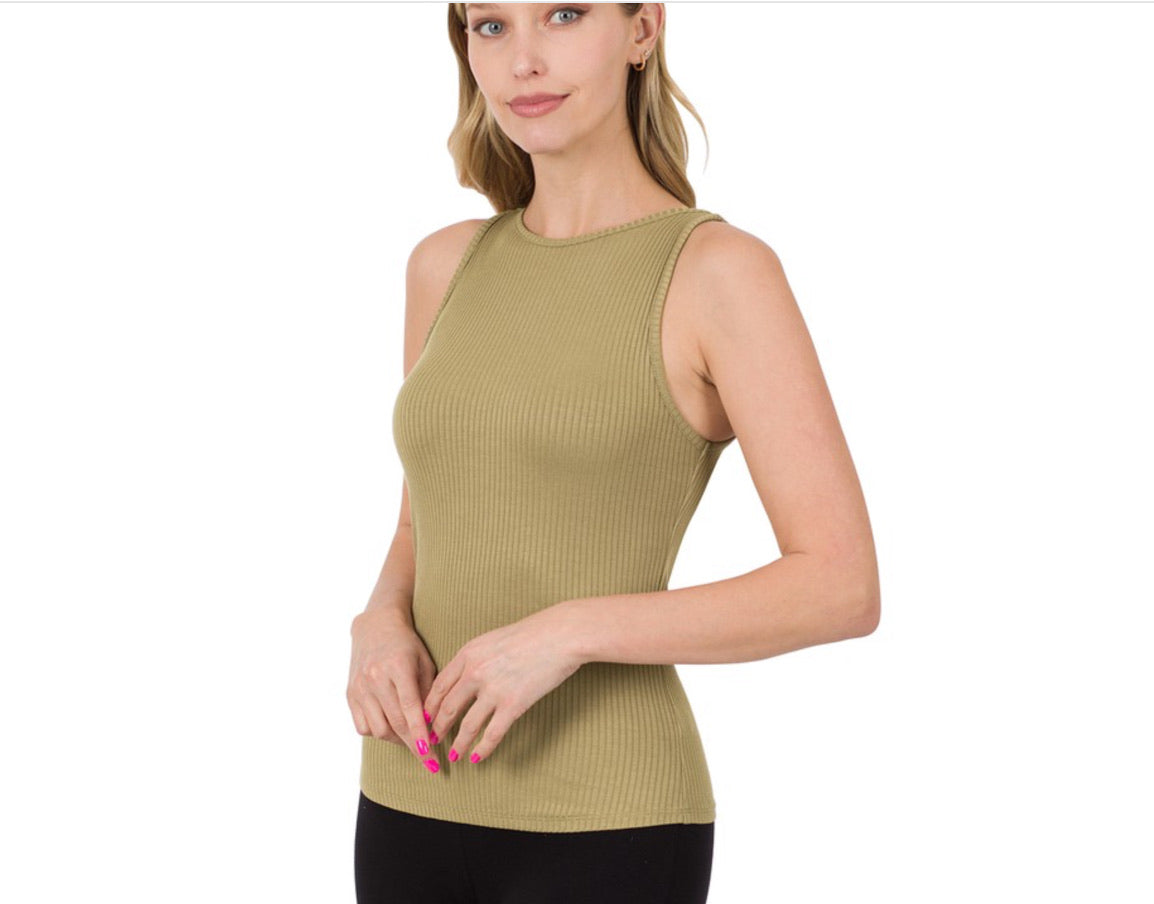Ribbed tank top