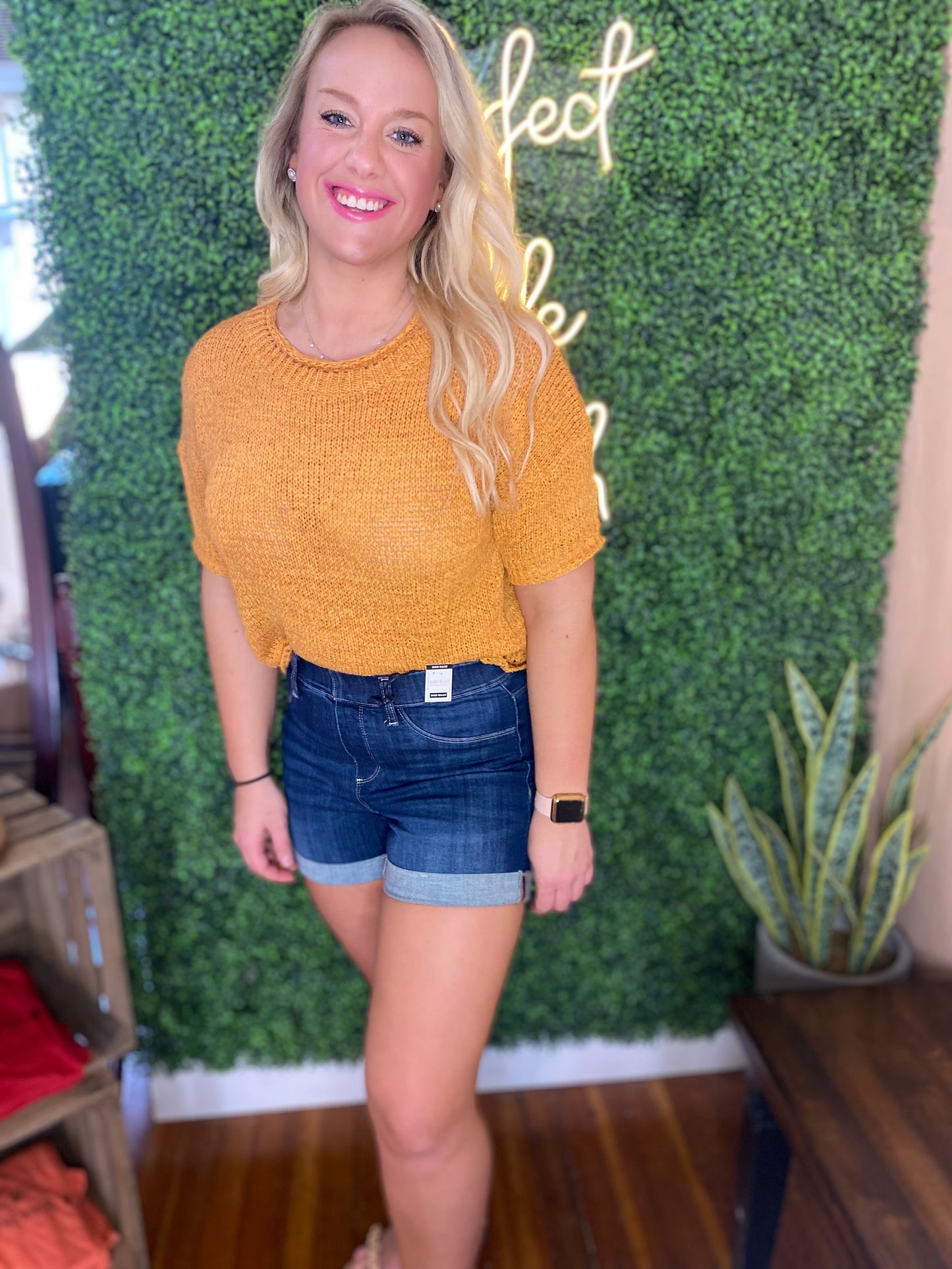 Judy Blue pull on Jean shorts