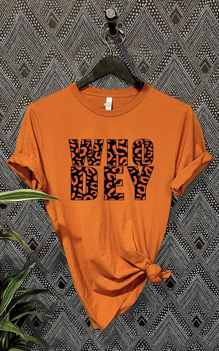 Orange Who Dey Tee