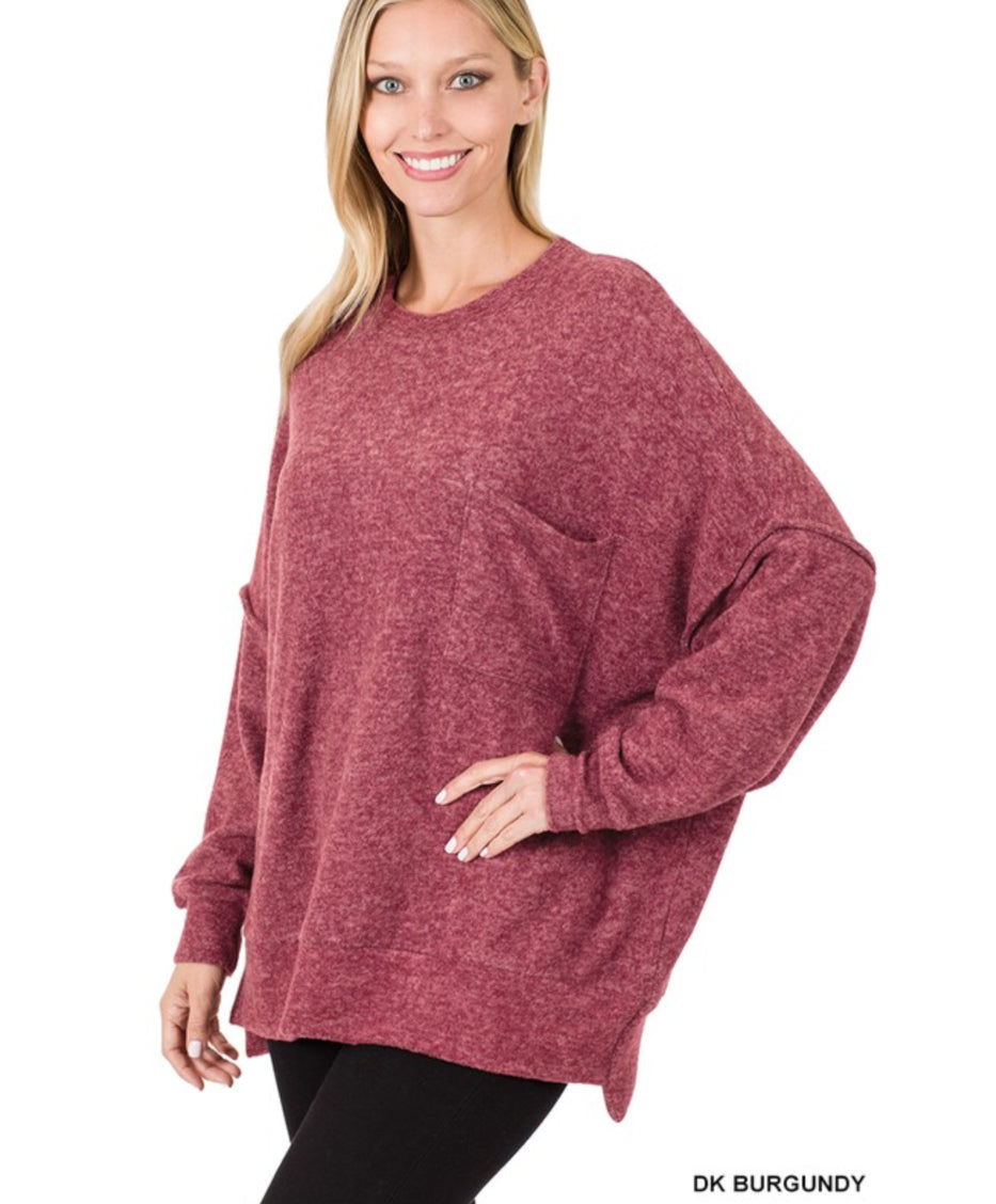 Drop Shoulder Oversized Sweater