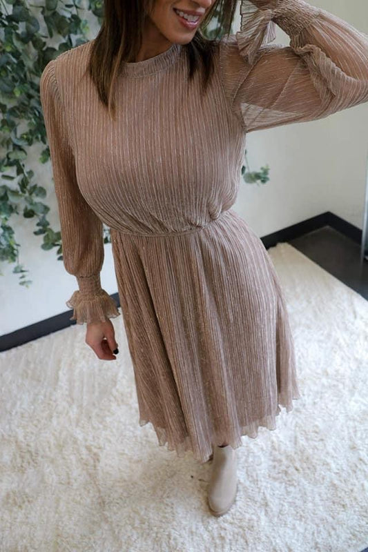 Champagne Mid Length Dress