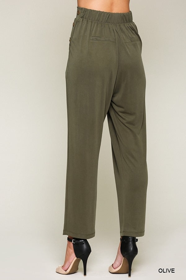 Side Button Pants