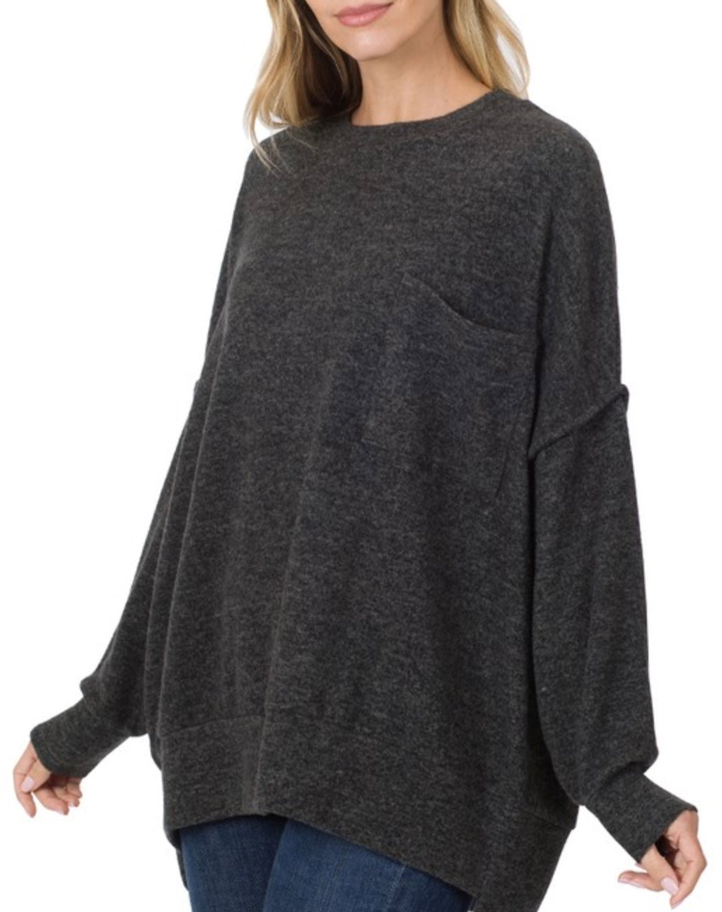 Drop Shoulder Oversized Sweater