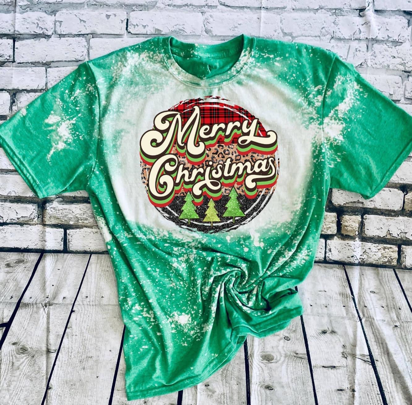 Merry Christmas Acid Wash