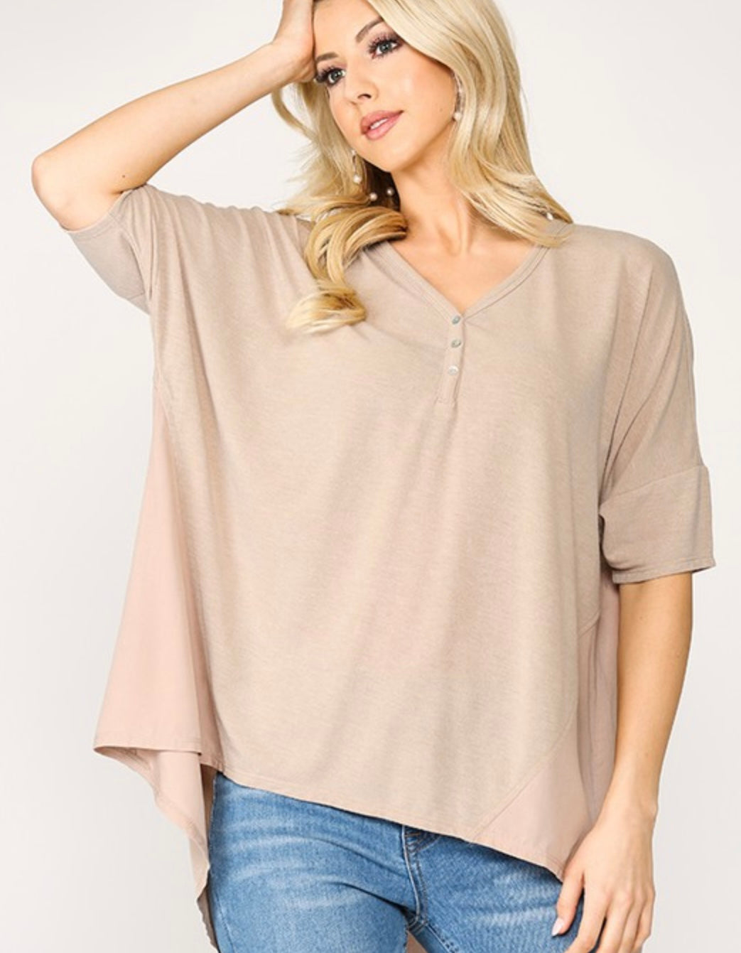 High- Low Two Toned Shirt