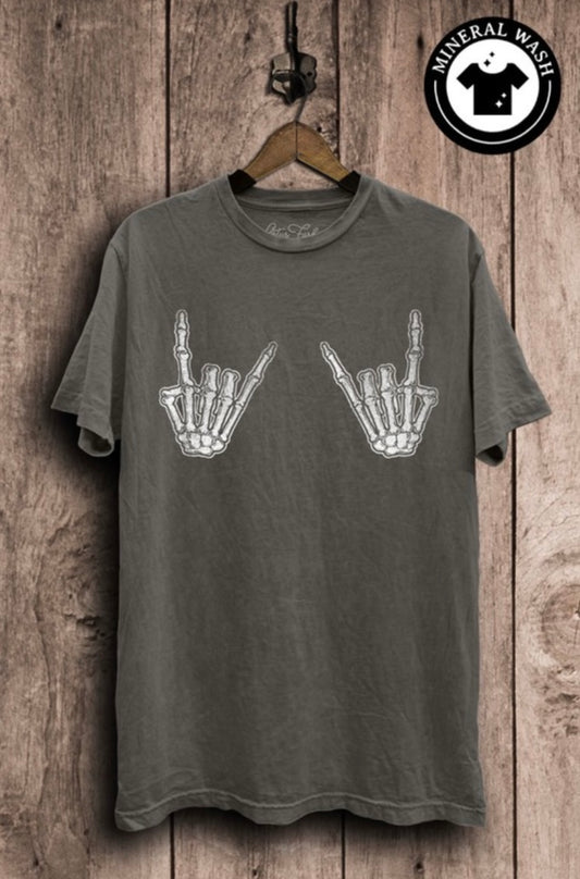 Skeleton Rock and Roll Graphic Tee