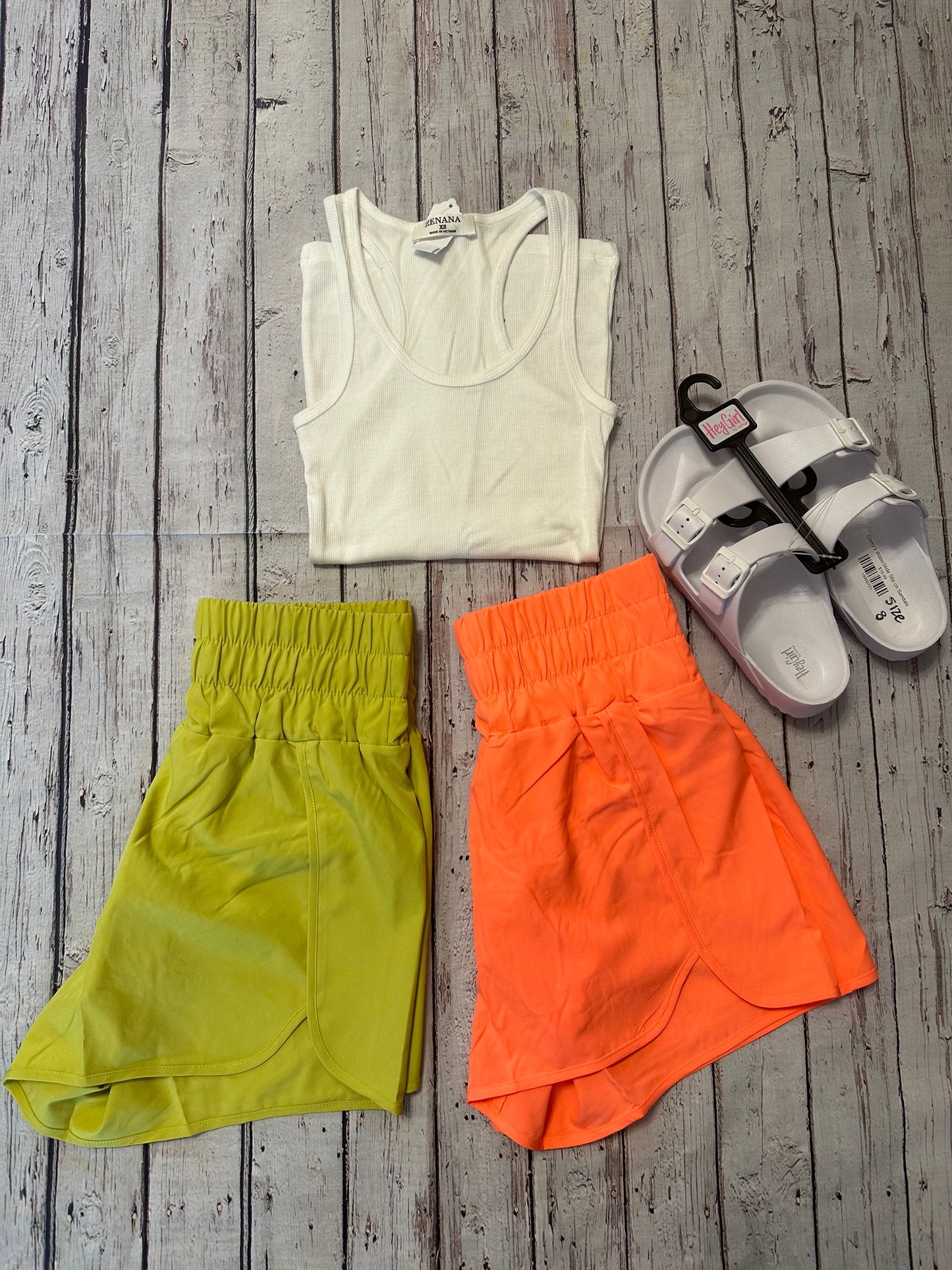 Elastic Waist Active Shorts