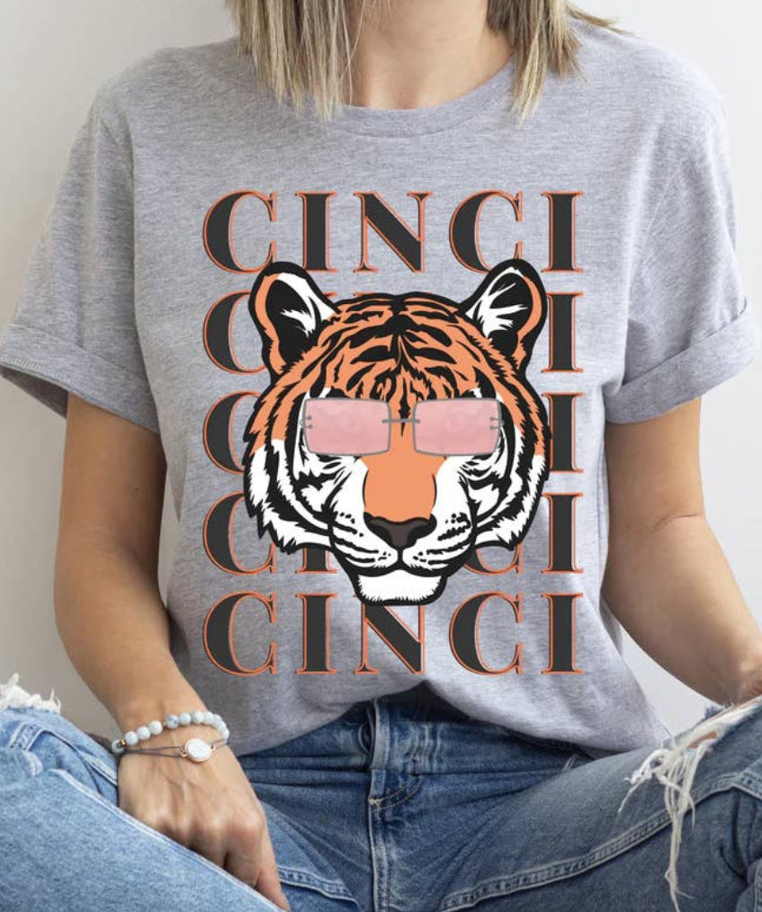 Bengal Tiger With Glasses Tee