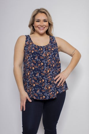 Criss cross back tank top