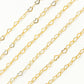 A35F/SPGF. 14K Gold Filled Flat Heart Link Chain