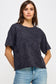 Blank Mineral Washed Long Cropped T-Shirt