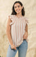 Vertical Stripe Woven Top