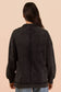 Mock Neck Mineral Washed Knit Causal Top