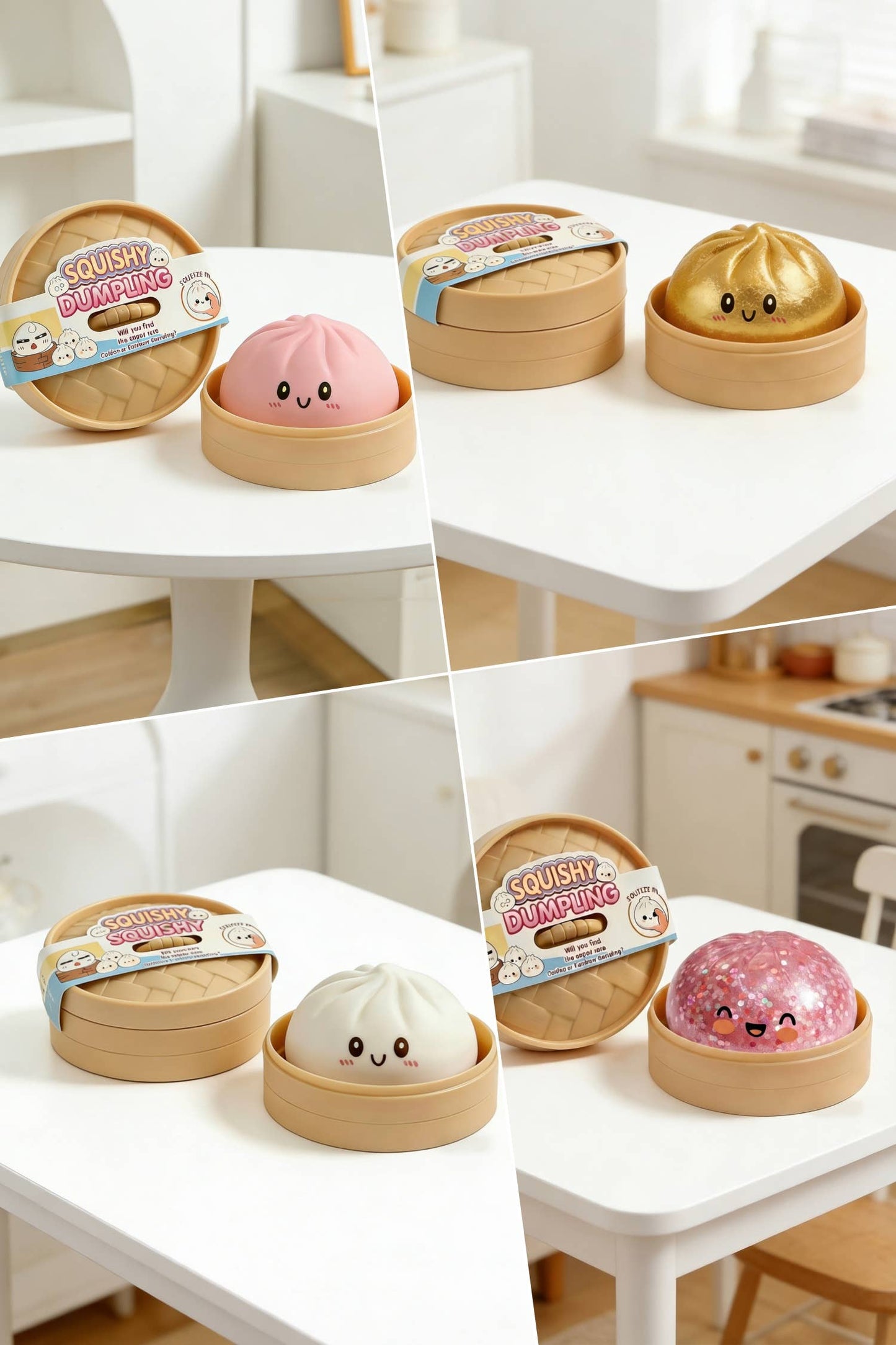 Cute Dumpling Squishy Stress Relief Squeeze Toy