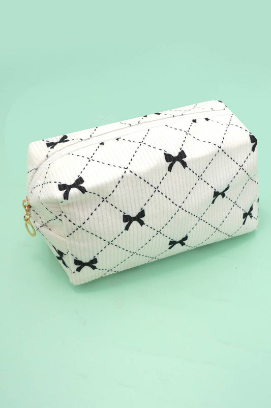 TRENDING BOW MAKEUP COSMETIC POUCH BAG | 40P550