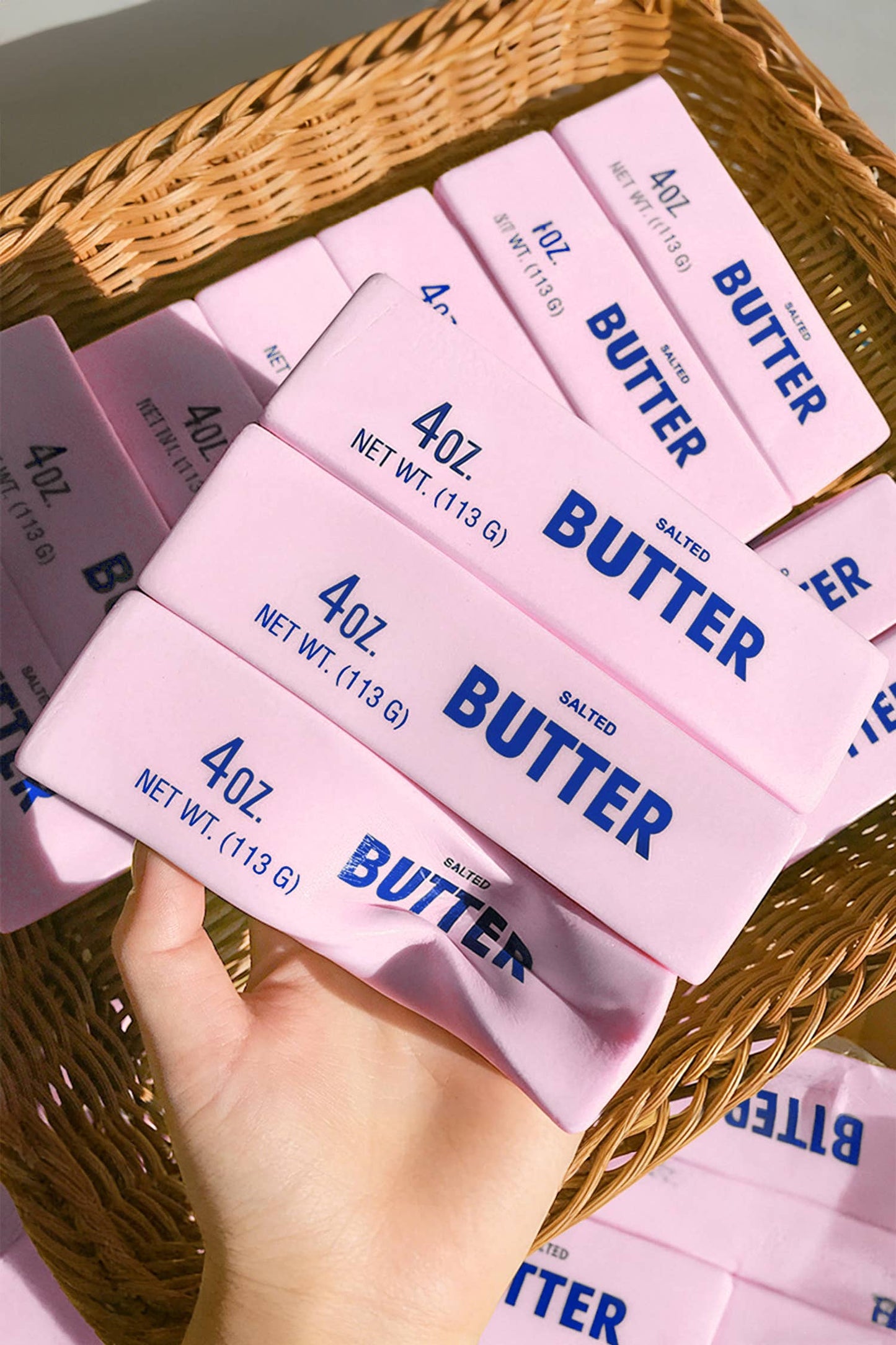 Realistic PU Butter Stick Stress Relief Toy Gifts
