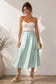 Elastic High Waist Satin Maxi Skirt