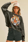 Wild Tiger Short Cropped Long Sleeve Sweatshirt