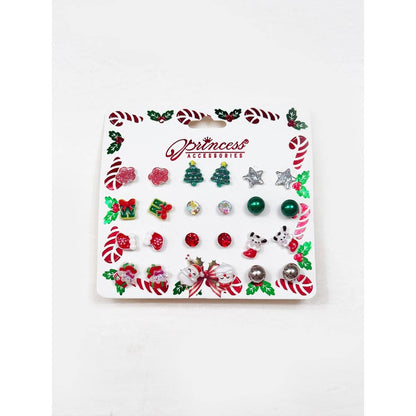 Cute Christmas Theme Post Earring Set