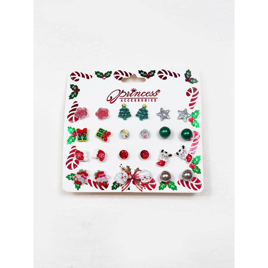 Cute Christmas Theme Post Earring Set