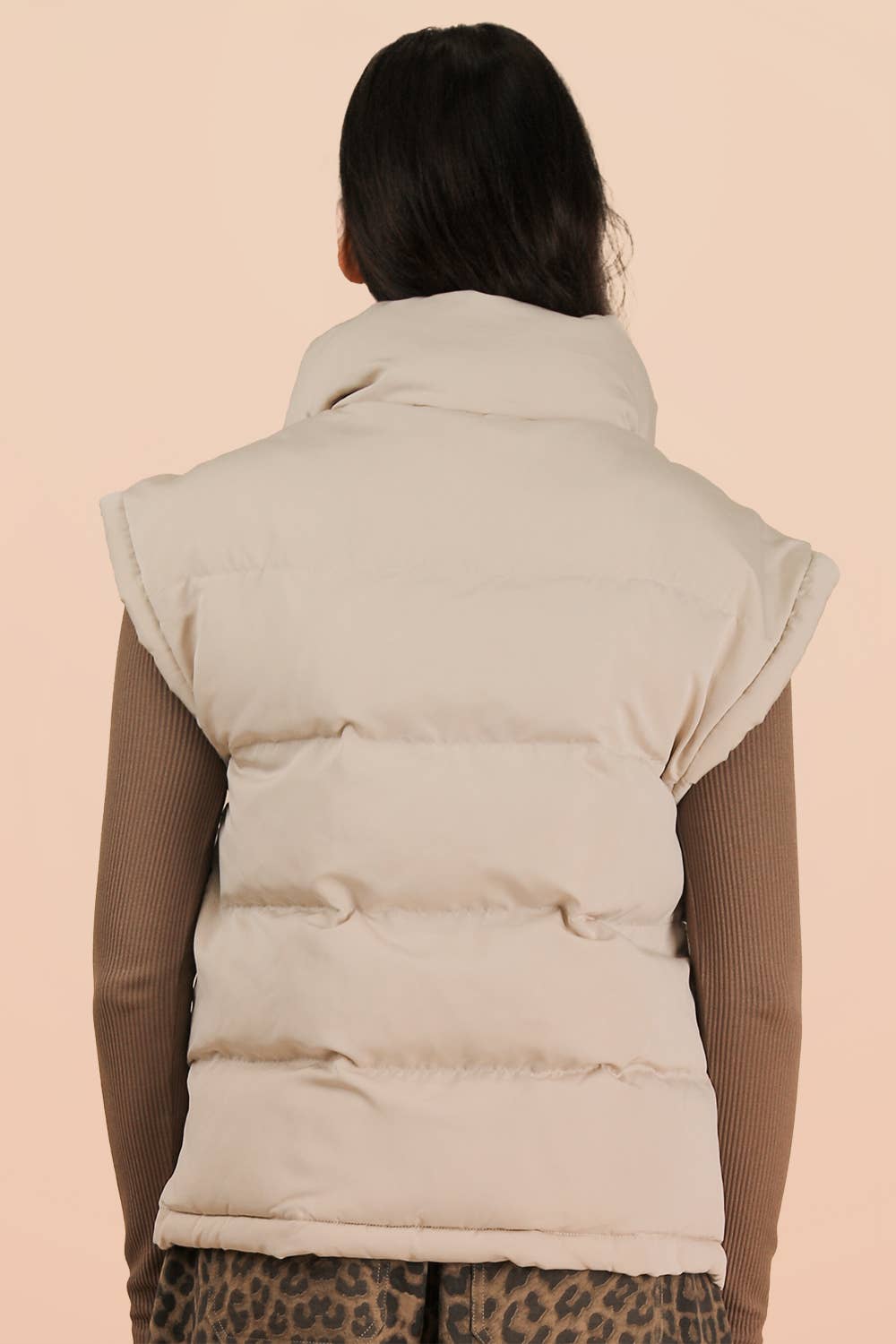 High Neck Casual Comfy Puffer Vest