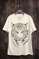 Tiger Face Graphic Top
