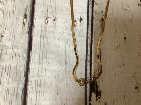 18k stainless steel layered necklace