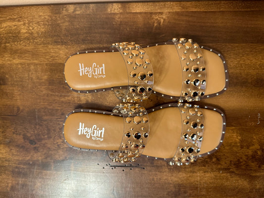 Corky’s Clear Magnet Sandals