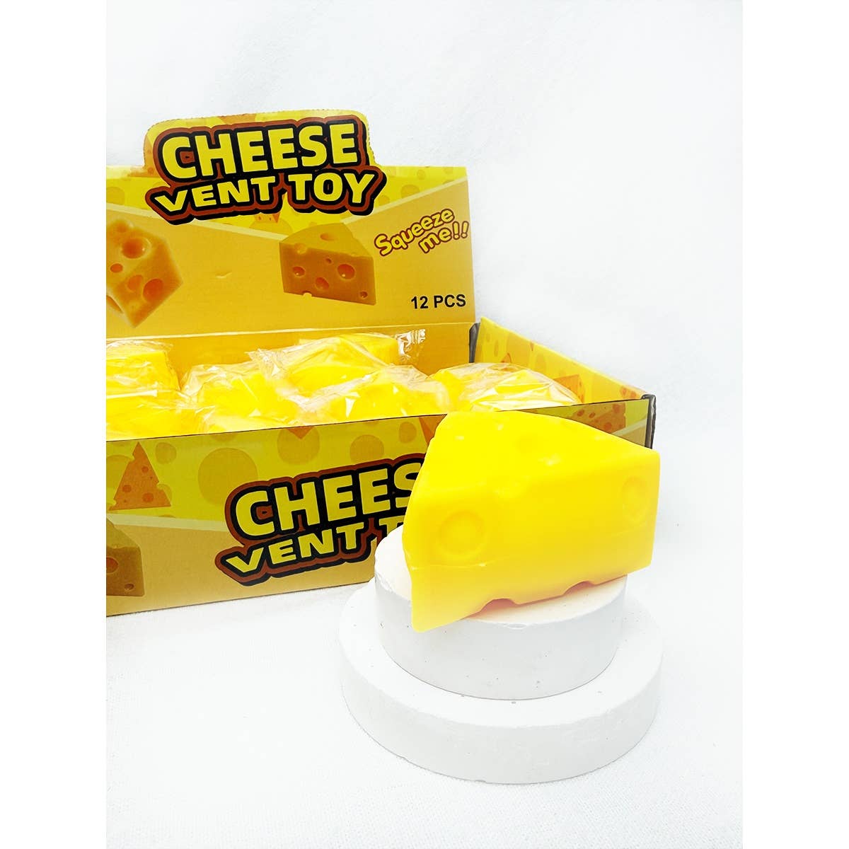 Viral Triangle Cheese Squishy Toy