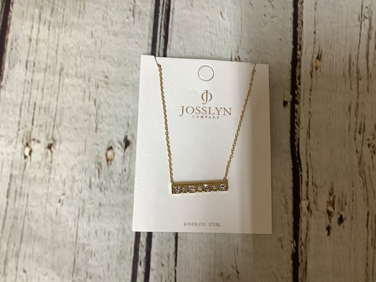 18k stainless steel free bar necklace