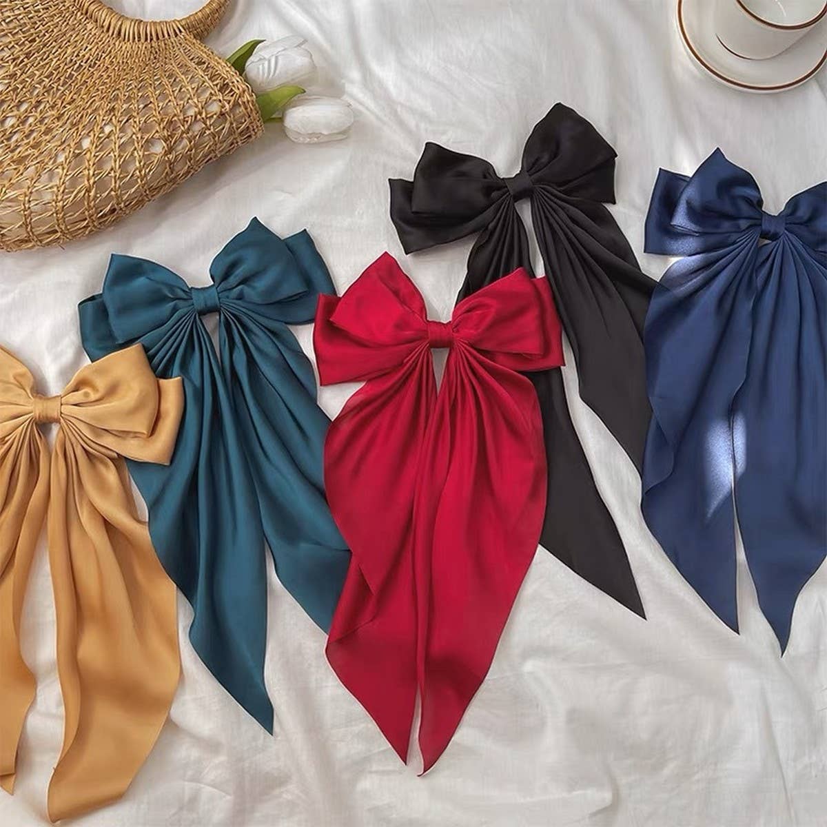 CWAHA1104_SIMPLE TEMPERAMENT BOW HAIR CLIP