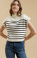 Stripe Funnel Neck Sweater