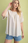 Linen short sleeve top
